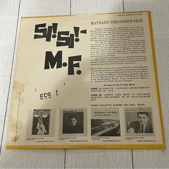 Maynard Ferguson And His Orchestra Si! Si! - M.F. Vinyl Album - Picture 10 of 10